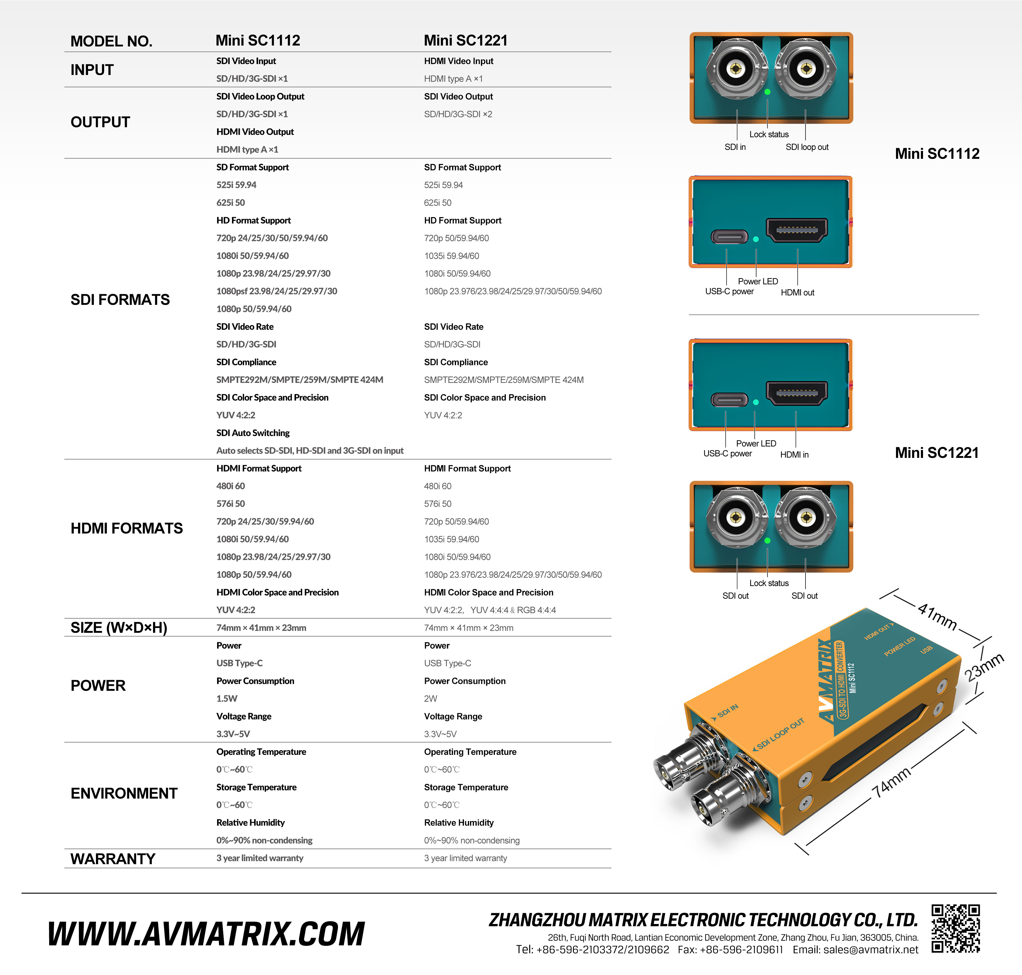 AVMATRIX Mini SC1112 – English infographic 5