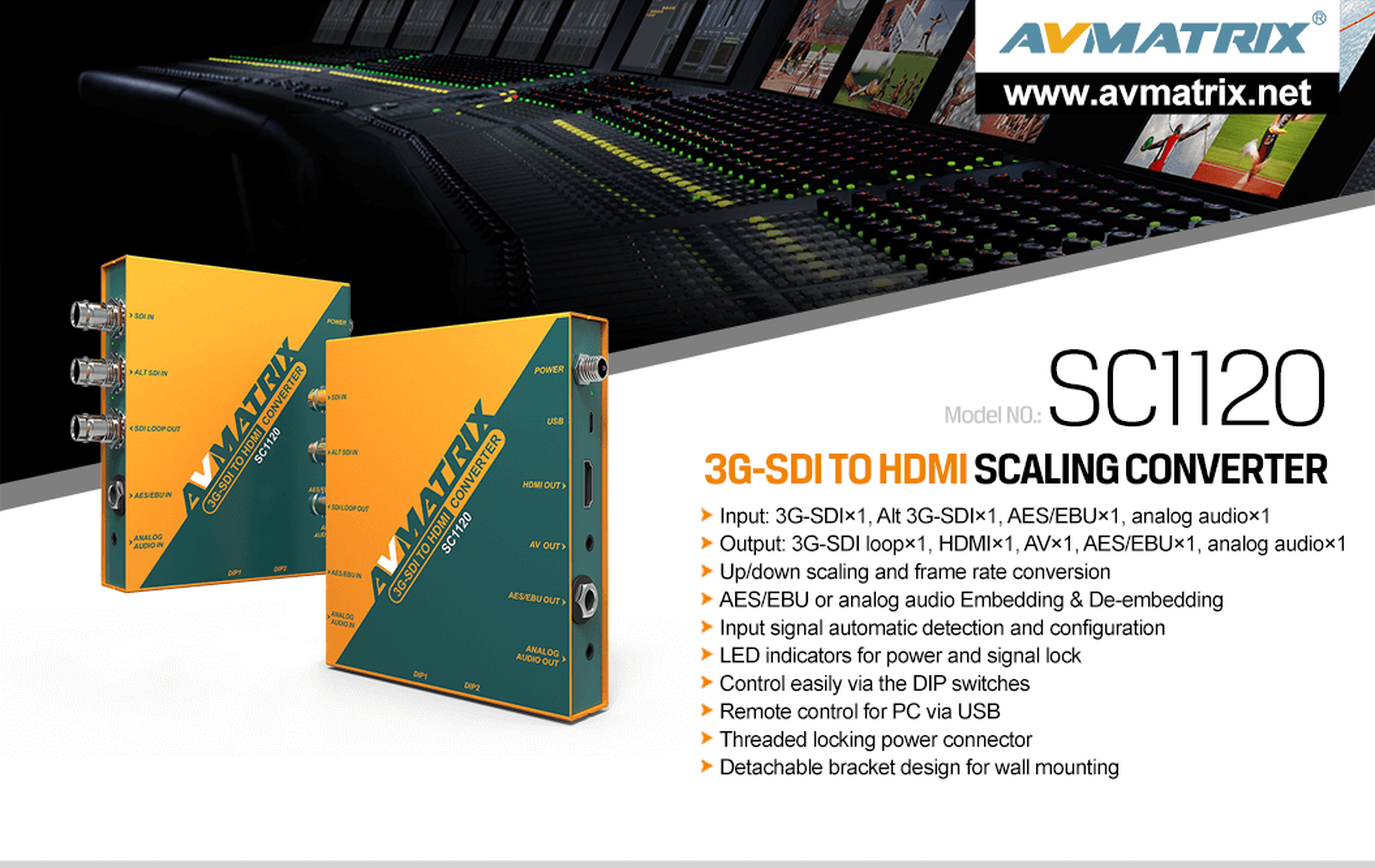 AVMATRIX SC1120 – infographic