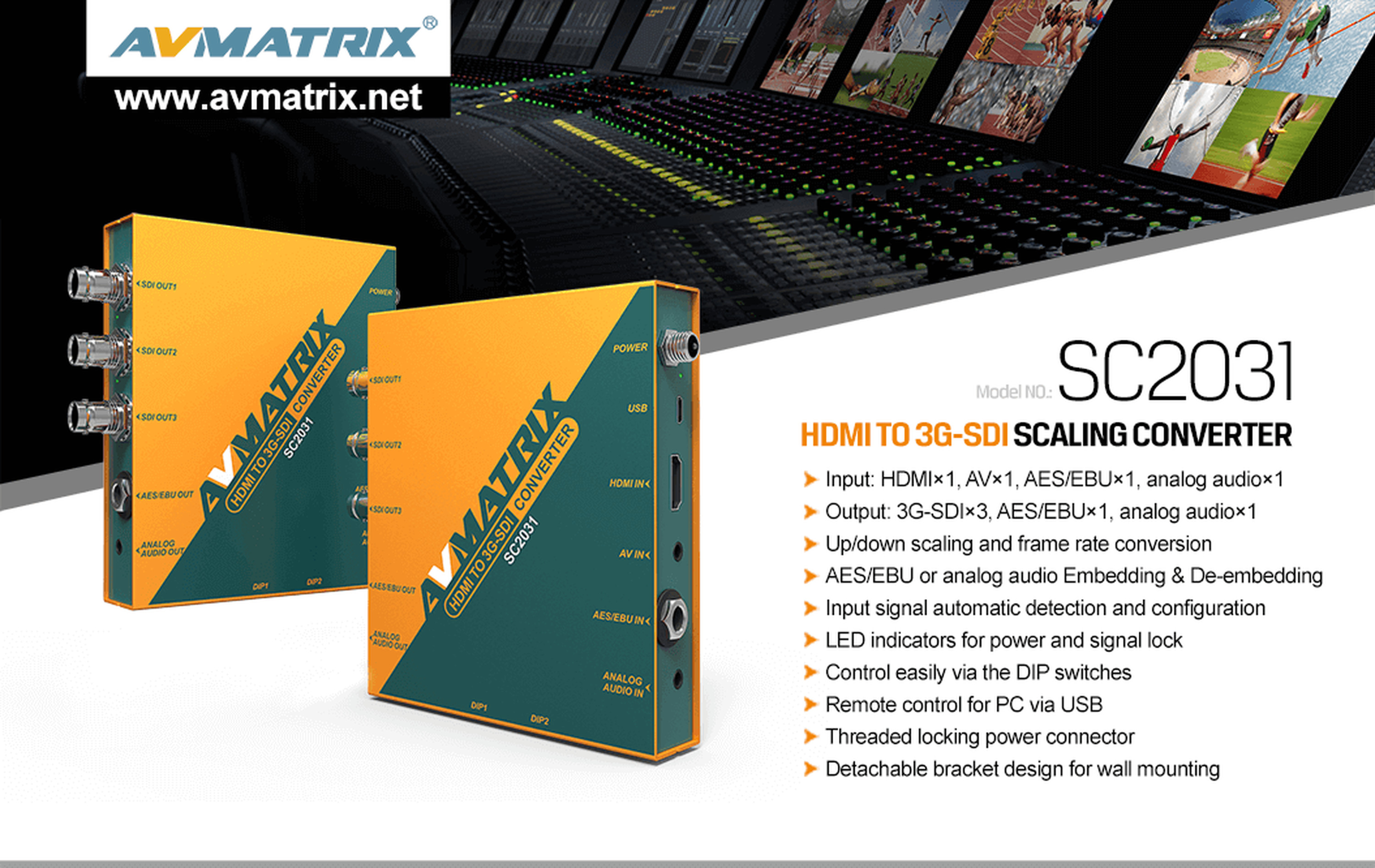 AVMATRIX SC2031 – infographic