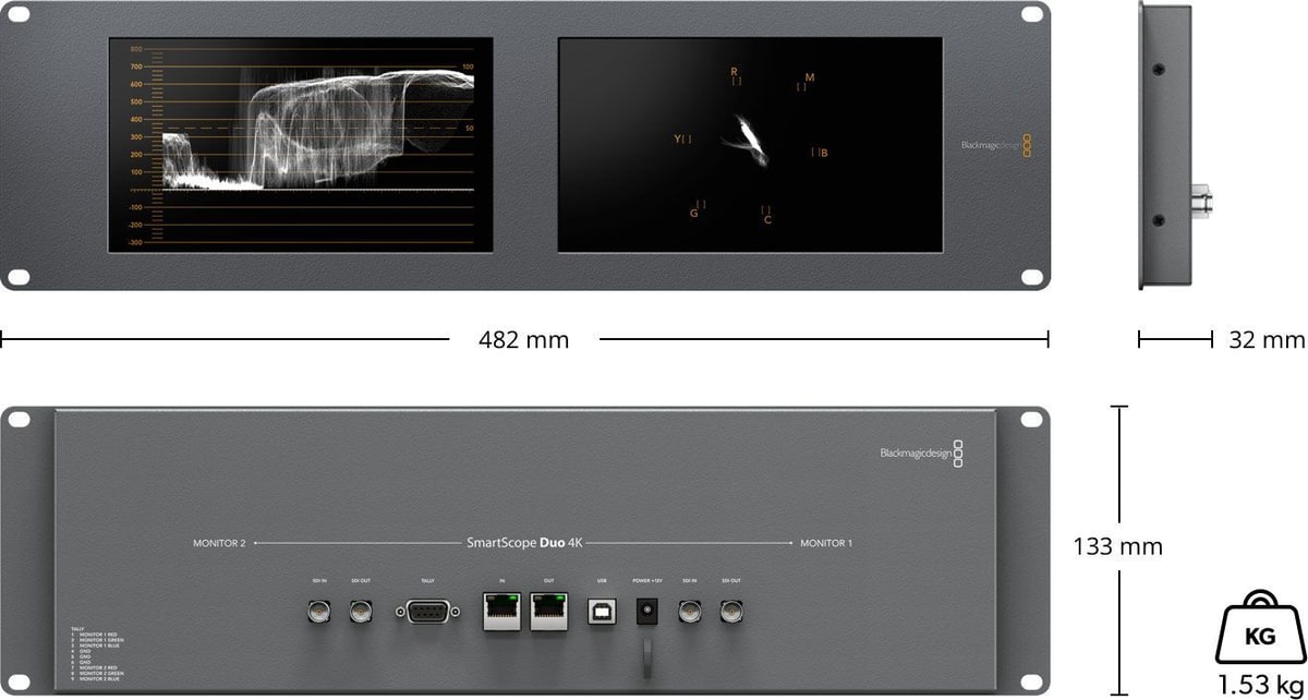 SmartScope Duo 4K – Dimensions and weight
