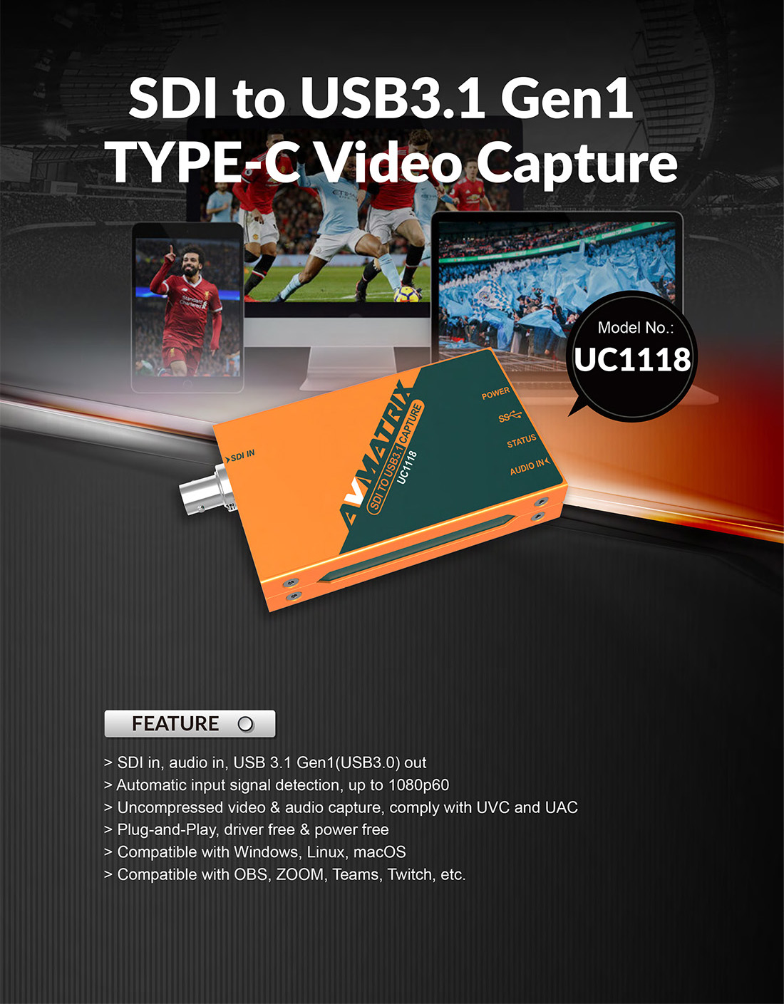 AVMATRIX UC1118 infographic 1
