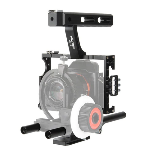 Viltrox VX-11 camera cage with top handle and 15 mm rods