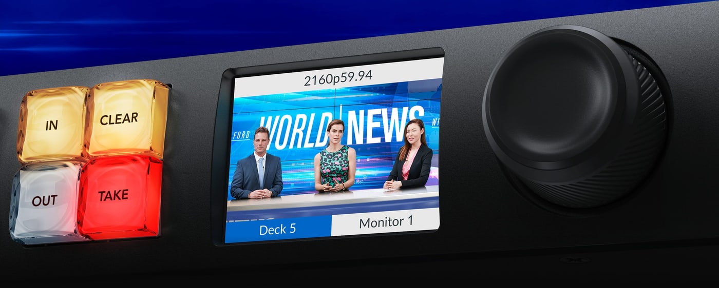 Blackmagic Videohub 10x10 12G – Live video on the LCD before you switch