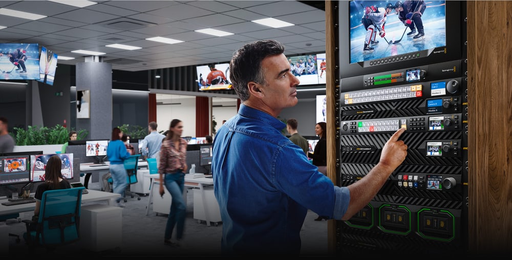 Blackmagic 2110 IP Converter 3x3G – Point to point or a large network