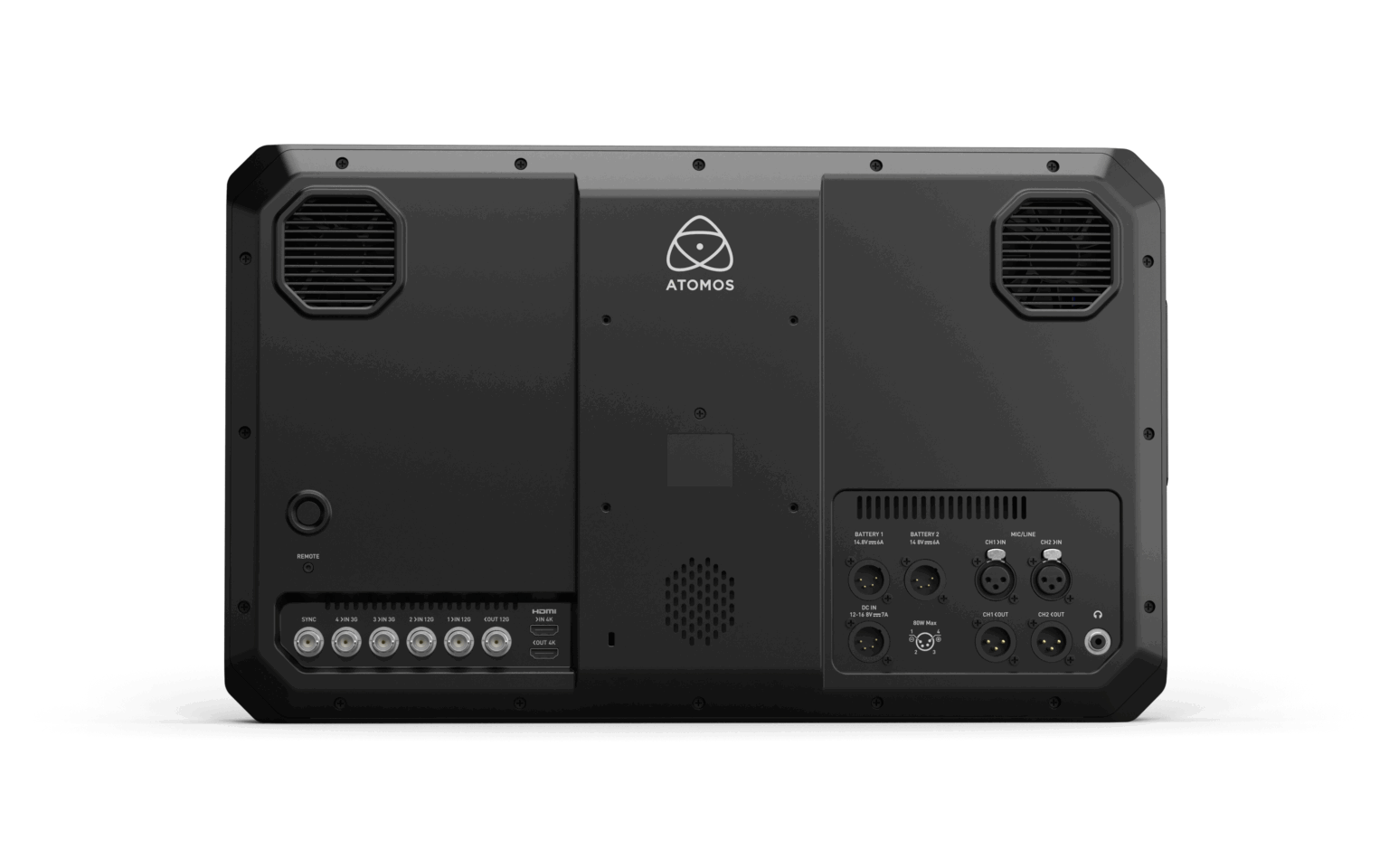 Atomos Sumo 19SE rear panel connections