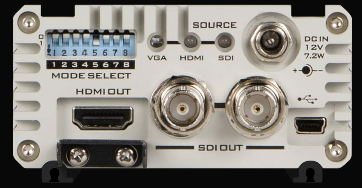 DAC-70 HDMI and SDI outputs and rear controls