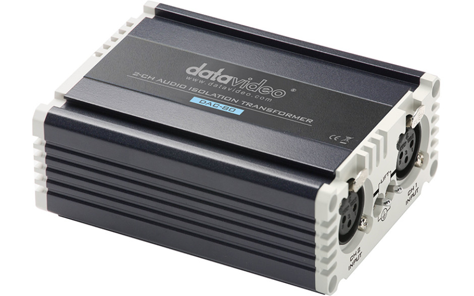 Passive two-channel audio transformer Datavideo DAC‑80