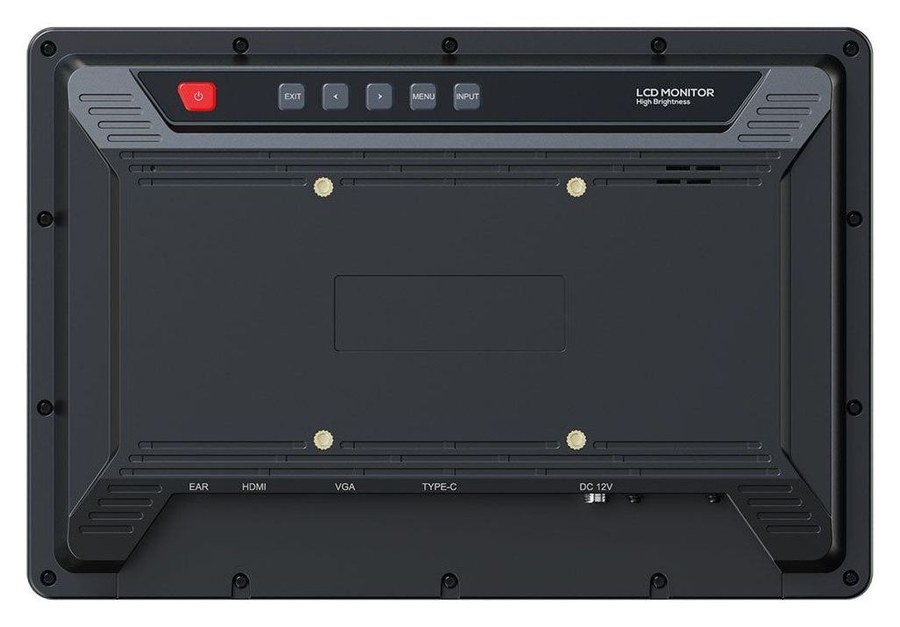 Lilliput FA1019-NP/C/T – Rear with VESA 75 mm