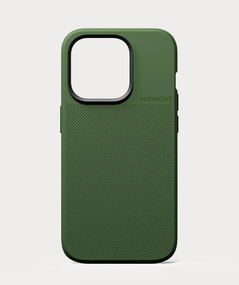 Moment Camera Case for iPhone 15 Pro in Olive Green