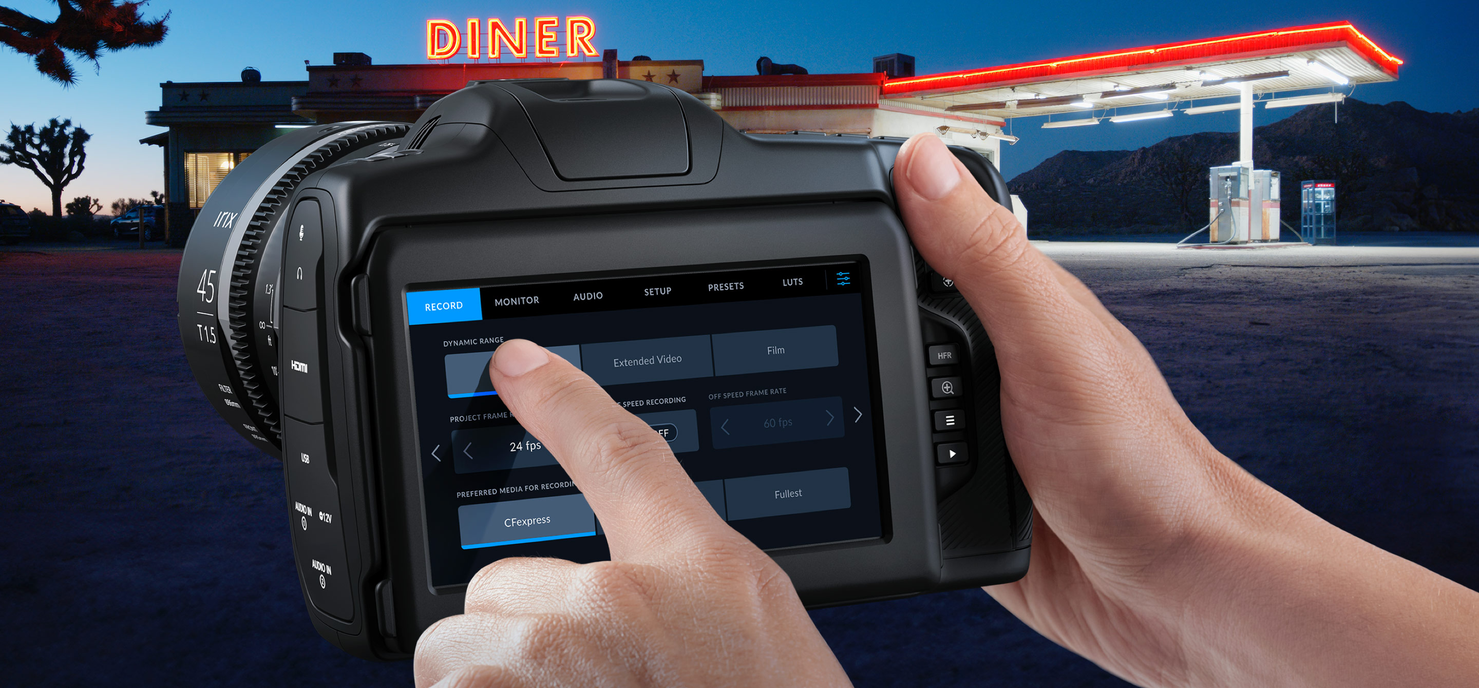 Blackmagic Cinema Camera 6K controls