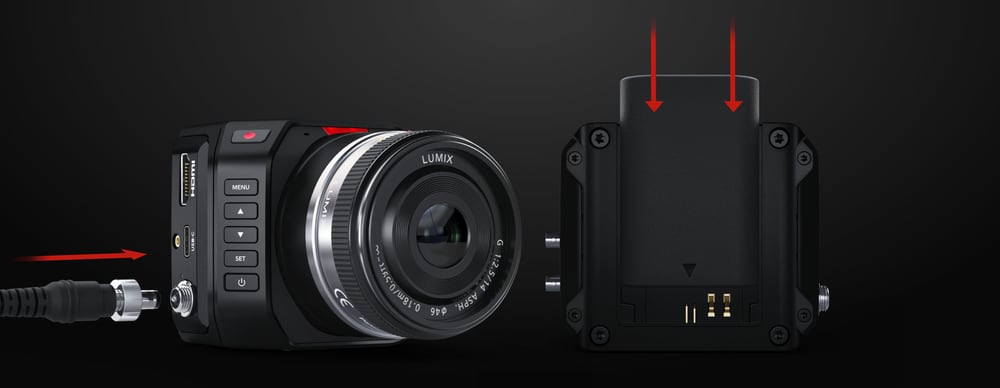 Blackmagic Design Micro Studio Camera 4K G2 – Power with backup