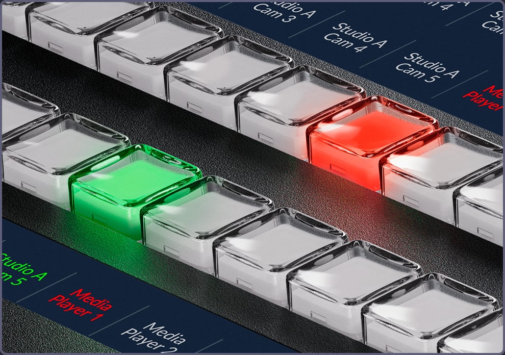 ATEM 1 M/E Advanced Panel 30 – Source buttons with LCD labels