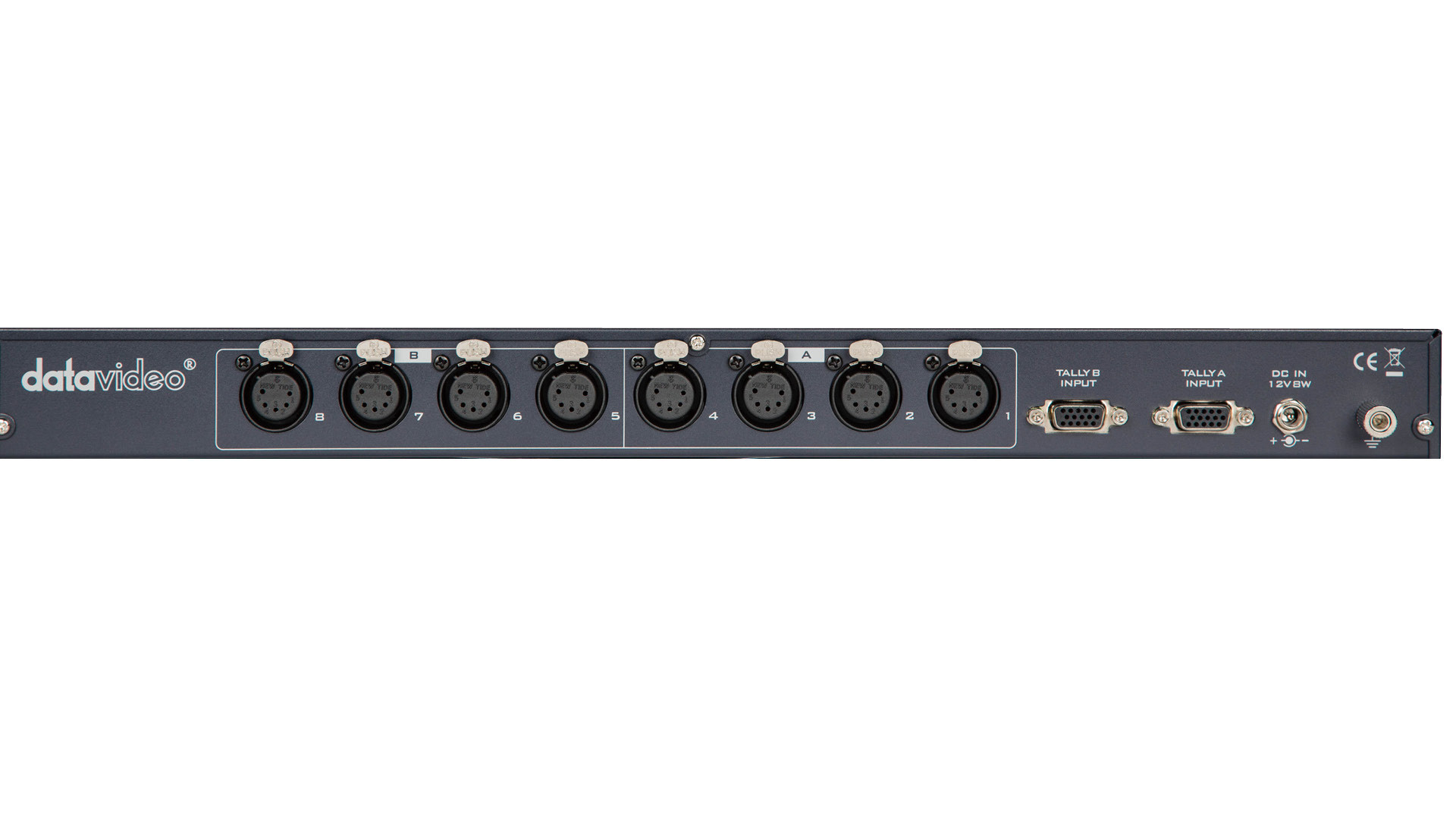 Rear connections of the Datavideo ITC-100