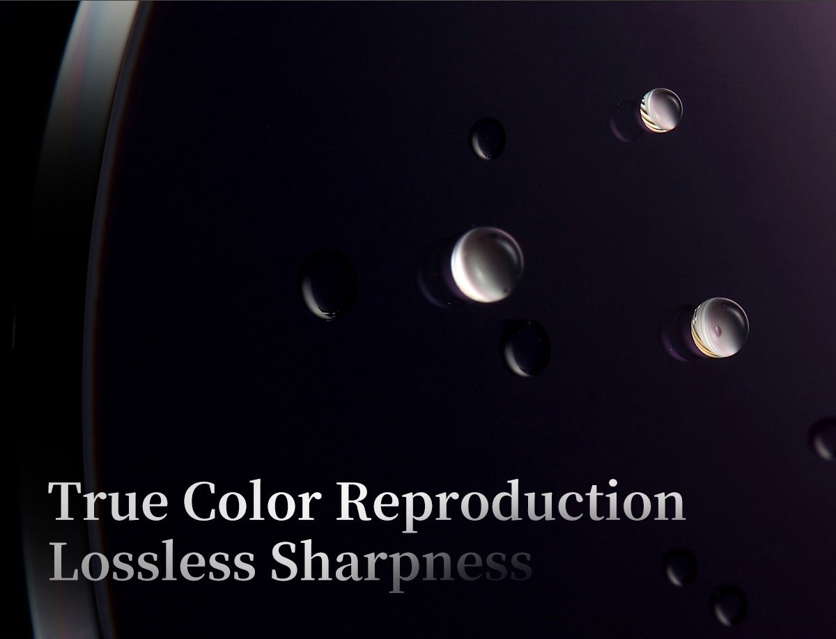 True colour, lossless sharpness