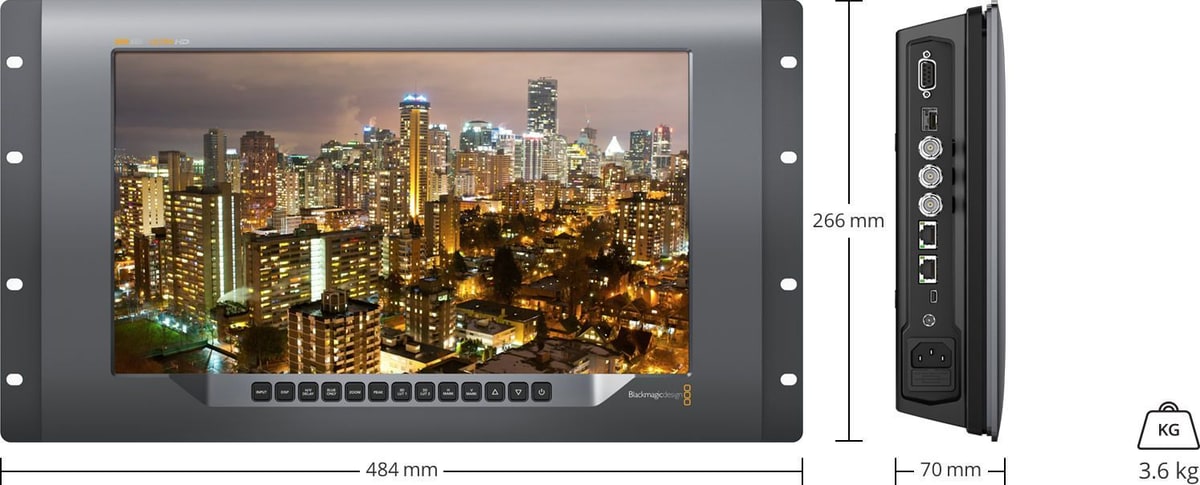 SmartView 4K – Dimensions and weight