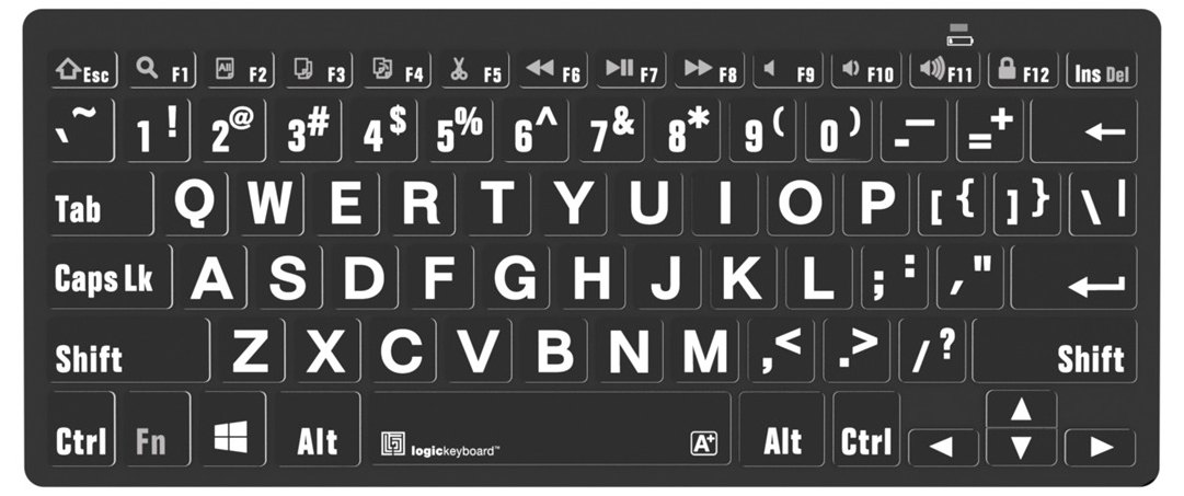 Large, legible characters