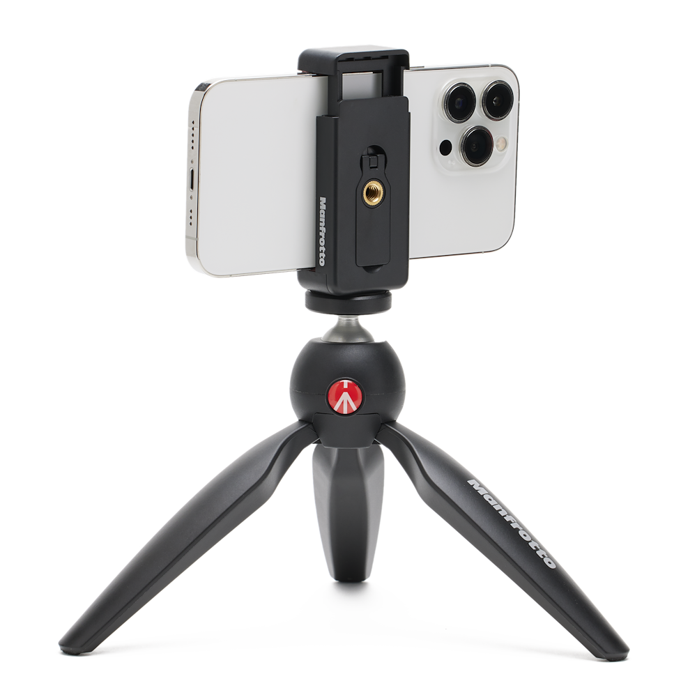 Rear thread of the smartphone clamp in the Manfrotto PIXI kit