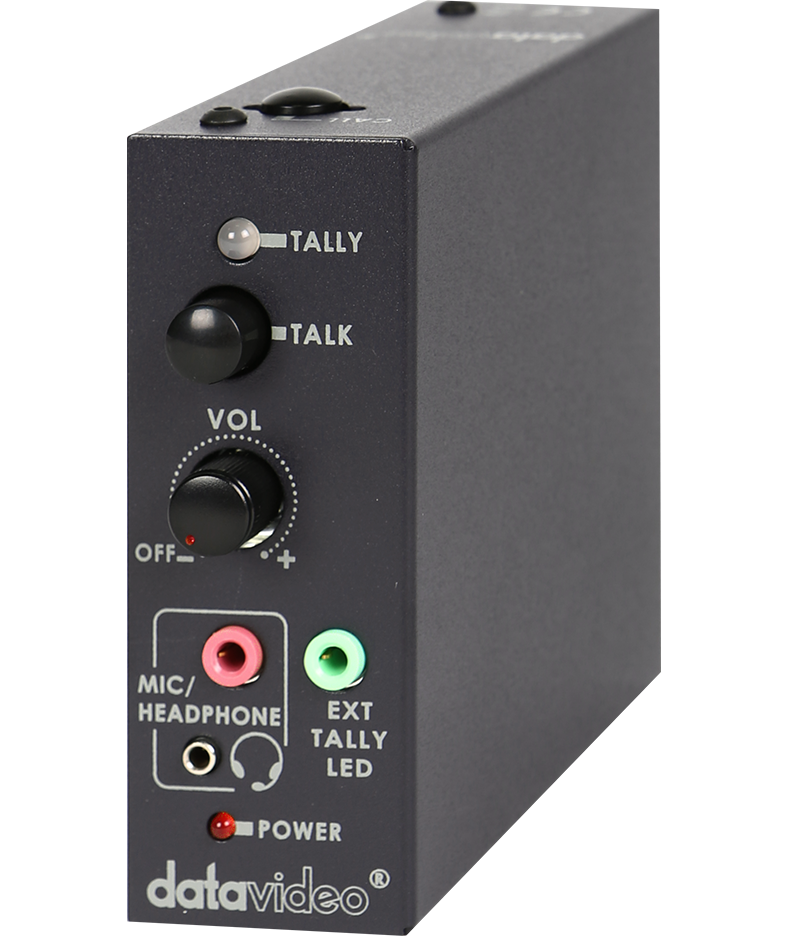 Controls on the Datavideo ITC-100SL belt pack