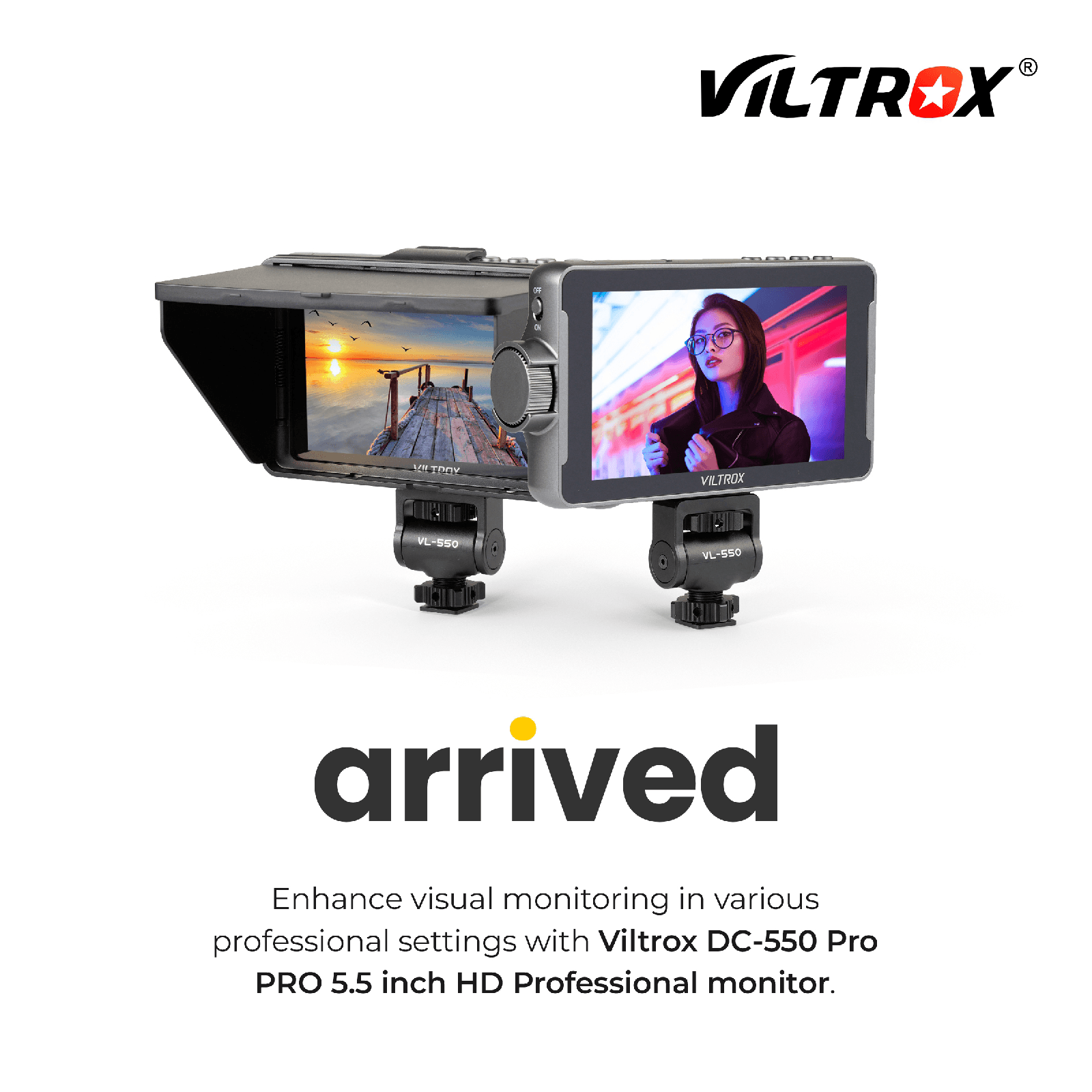 Viltrox DC-550 Pro při filmovém monitorování