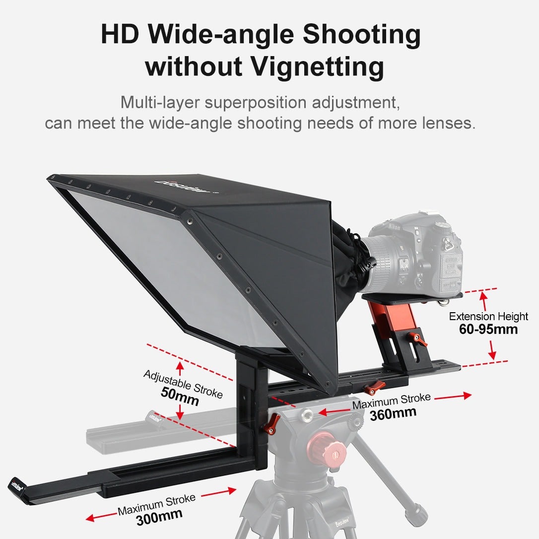 Wide-angle shooting without vignetting