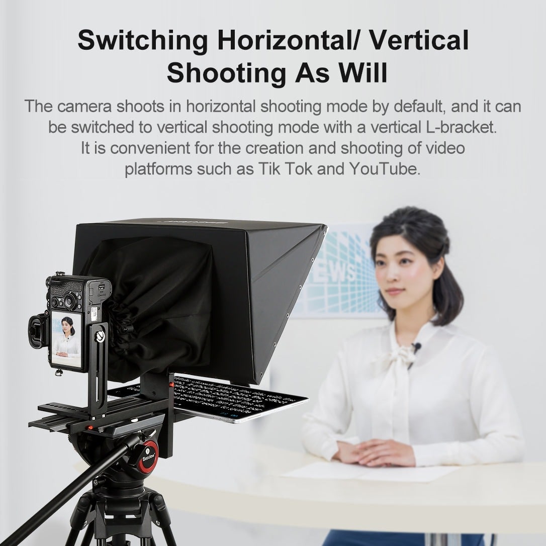 Vertical shooting with an L-bracket