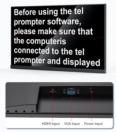 Plastic monitor with a thin bezel