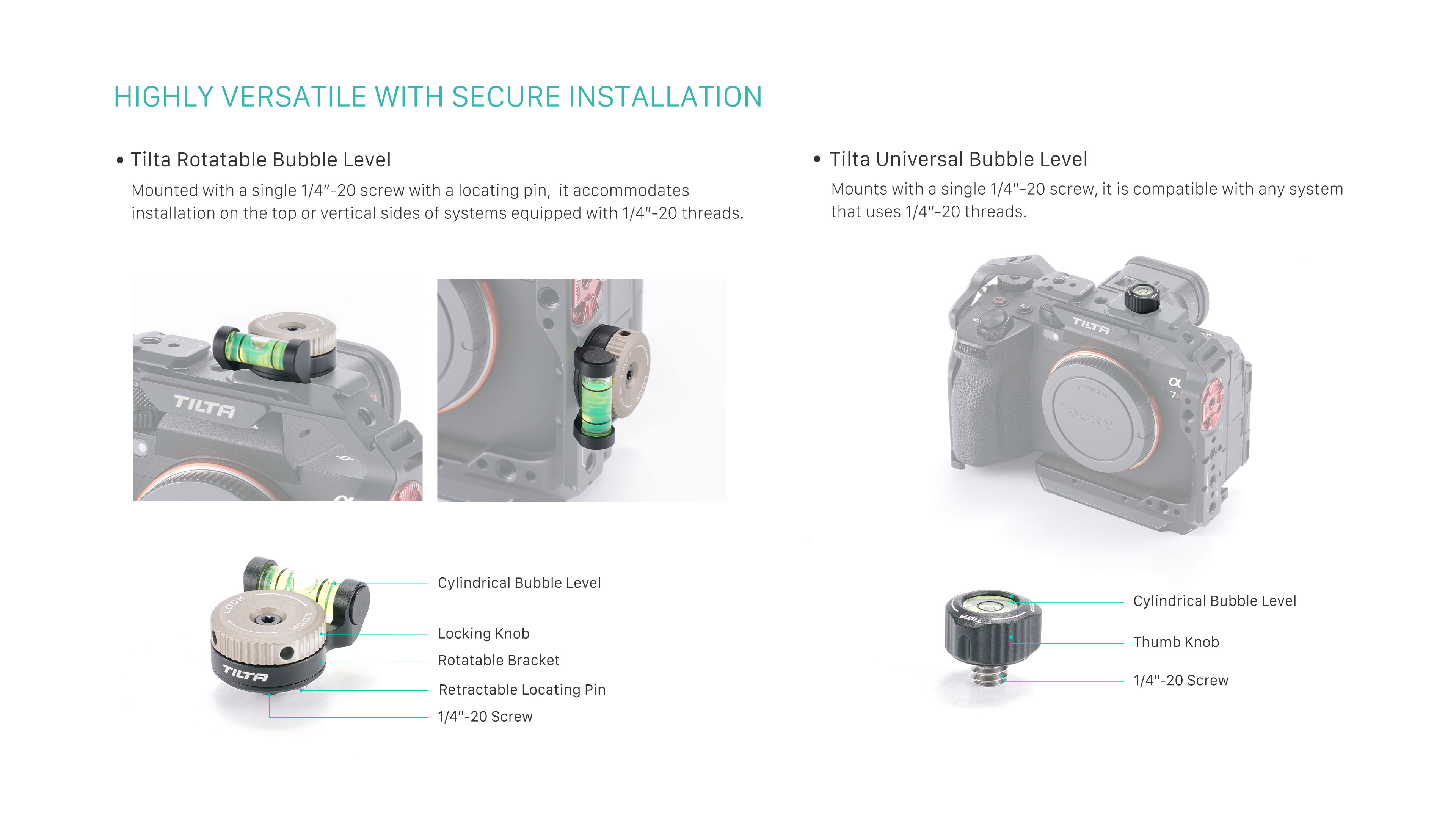 Tilta Universal Bubble Level