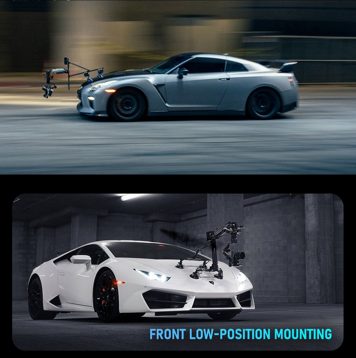 Front low-position mounting