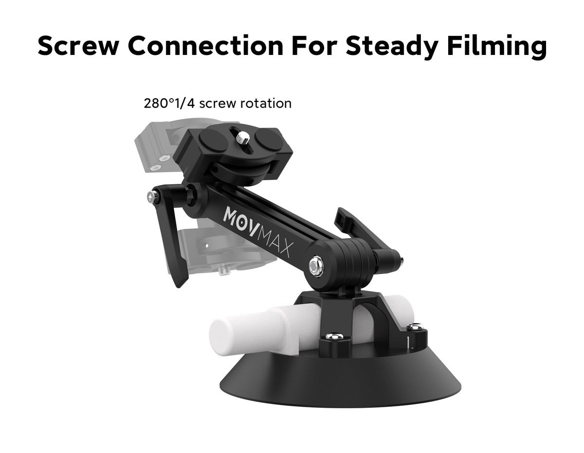 Screw connection for steady filming