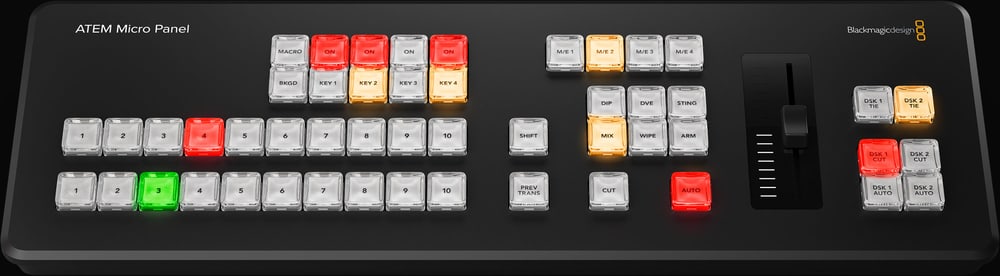 ATEM Micro Panel – Keyers, macros and M/E select