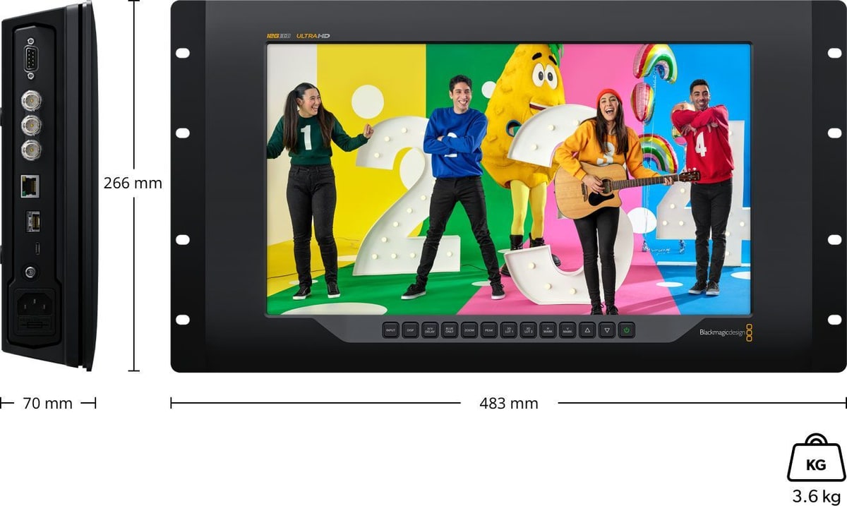 SmartView 4K G3 – Dimensions and weight