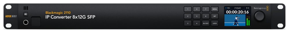 Blackmagic 2110 IP Converter 8x12G SFP – Signal checks right at the rack