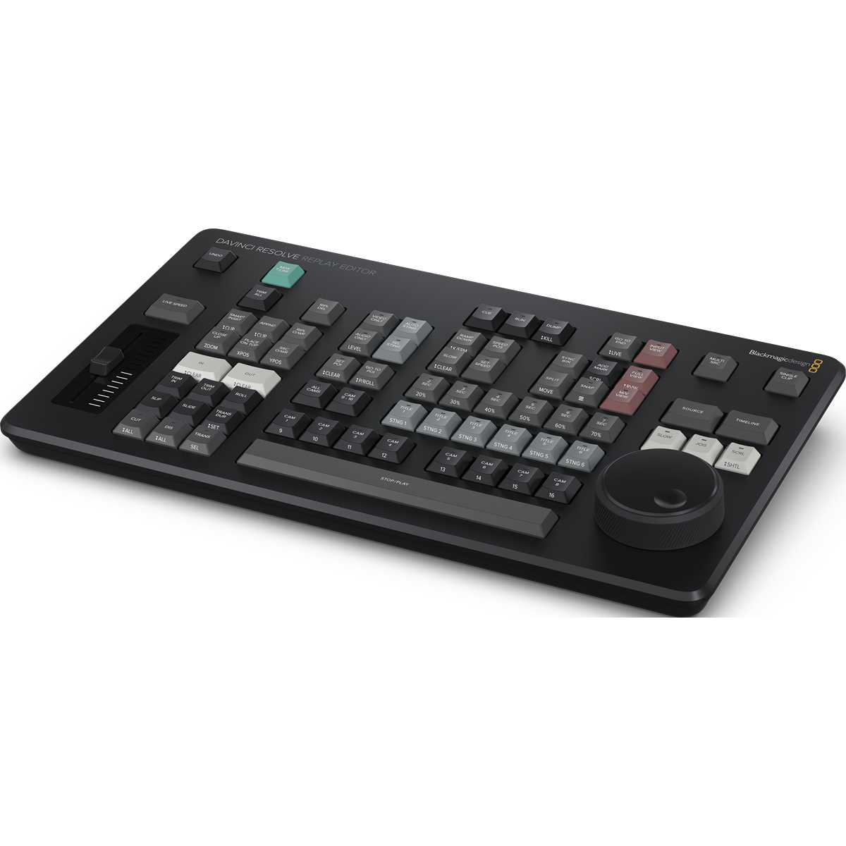 Blackmagic DaVinci Resolve Replay Editor, angled view