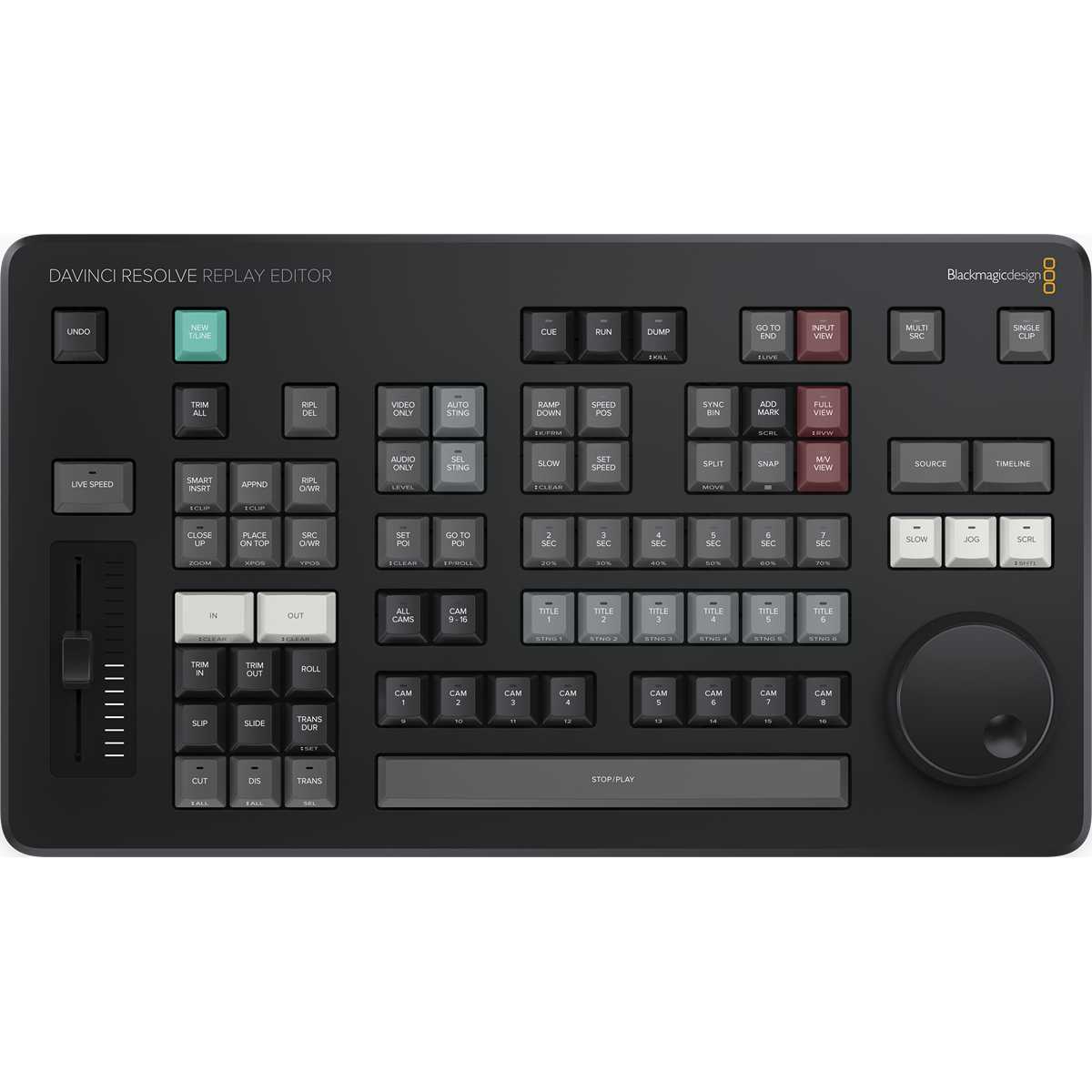 Blackmagic DaVinci Resolve Replay Editor, top view