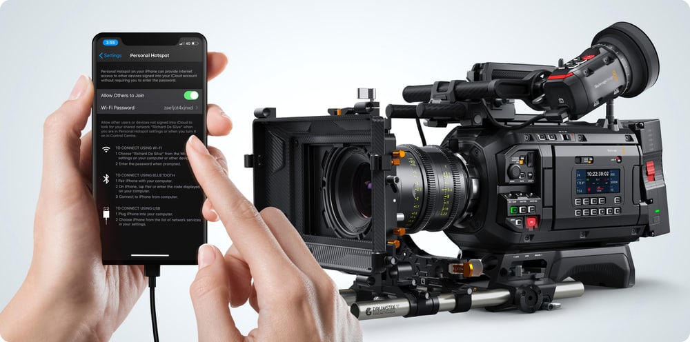Blackmagic URSA Cine 12K LF – Network, Blackmagic Cloud and streaming