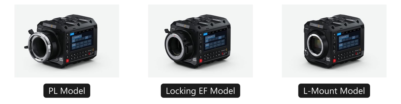 Blackmagic PYXIS – PL Model, Locking EF Model, L-Mount Model