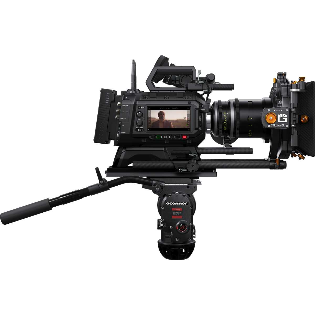 Blackmagic URSA Cine 12K LF with EVF, left view