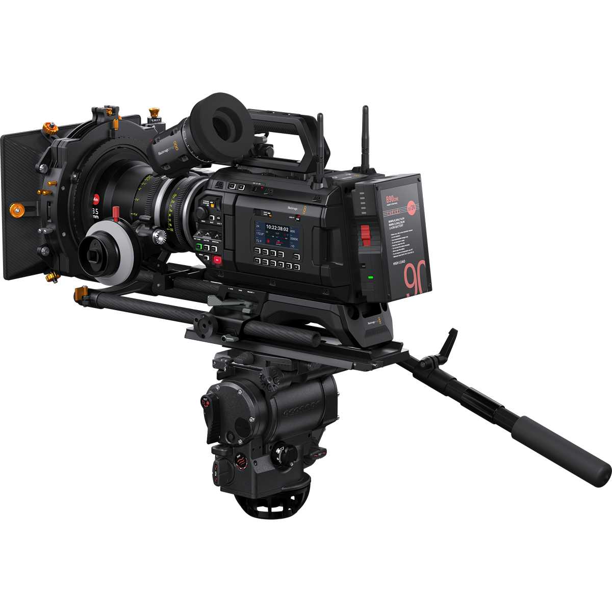 Blackmagic URSA Cine 12K LF with EVF, rear view