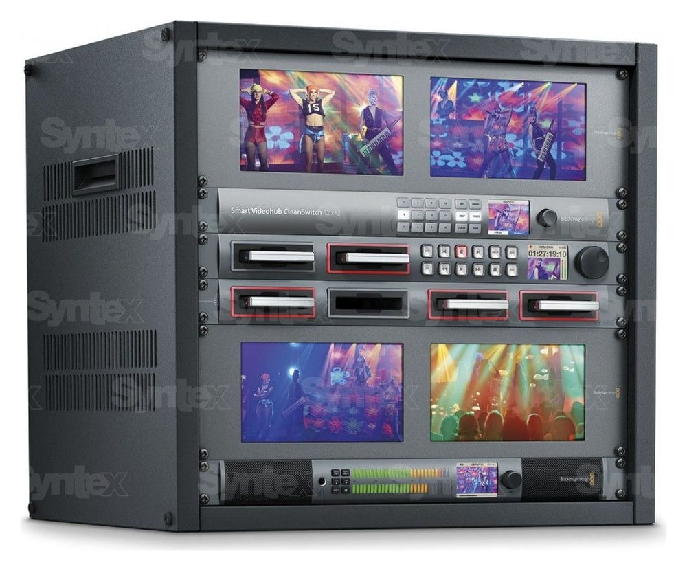 Blackmagic Smart Videohub CleanSwitch 12x12 – Fits any rack