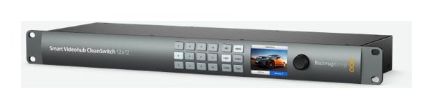 Blackmagic Smart Videohub CleanSwitch 12x12 – Control right from the front panel