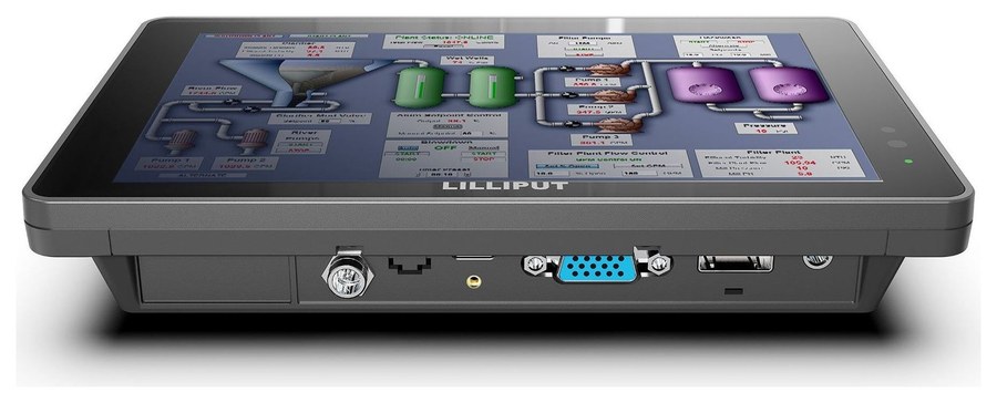 Lilliput 719/C – Connectors on the bottom edge