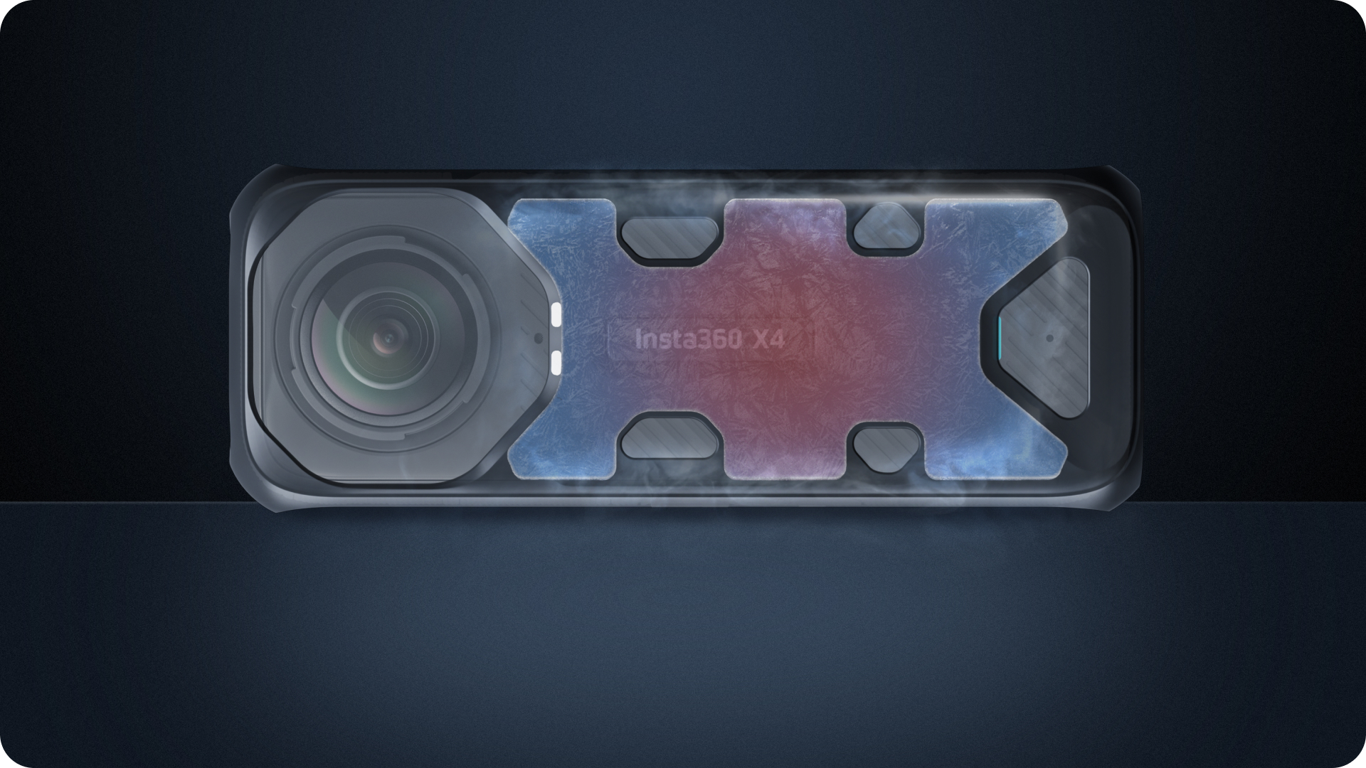 Heat map illustration of the cover on the back of the X4