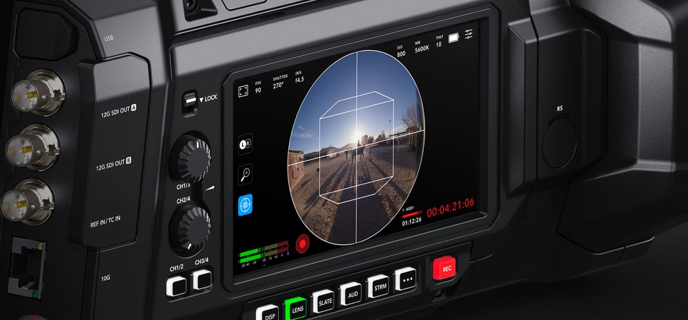 Blackmagic URSA Cine Immersive – Screens for immersive framing