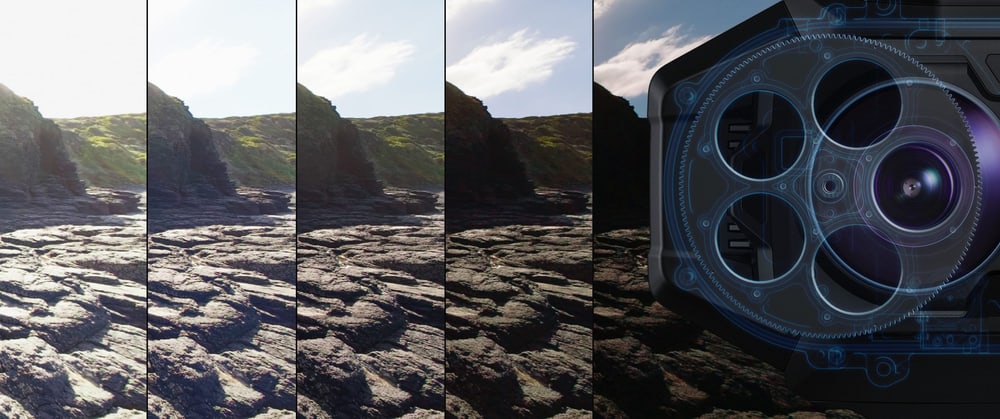 Blackmagic URSA Cine Immersive – 2 to 8 stop ND filters