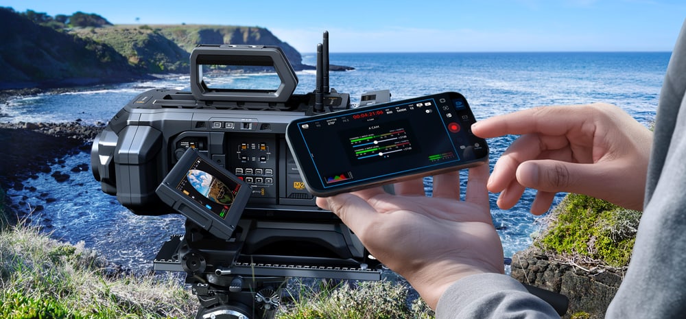 Blackmagic URSA Cine Immersive – Control from an iPhone