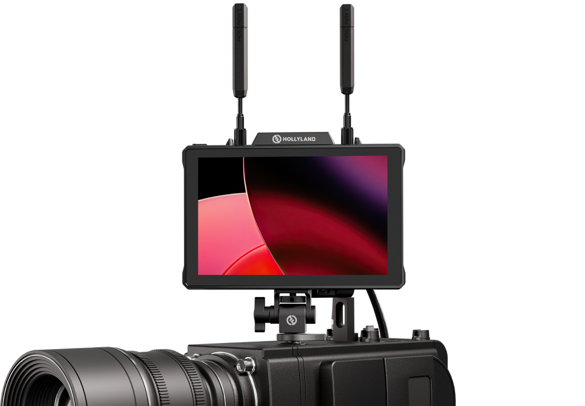 Pyro 7 mounted on a professional cinema camera