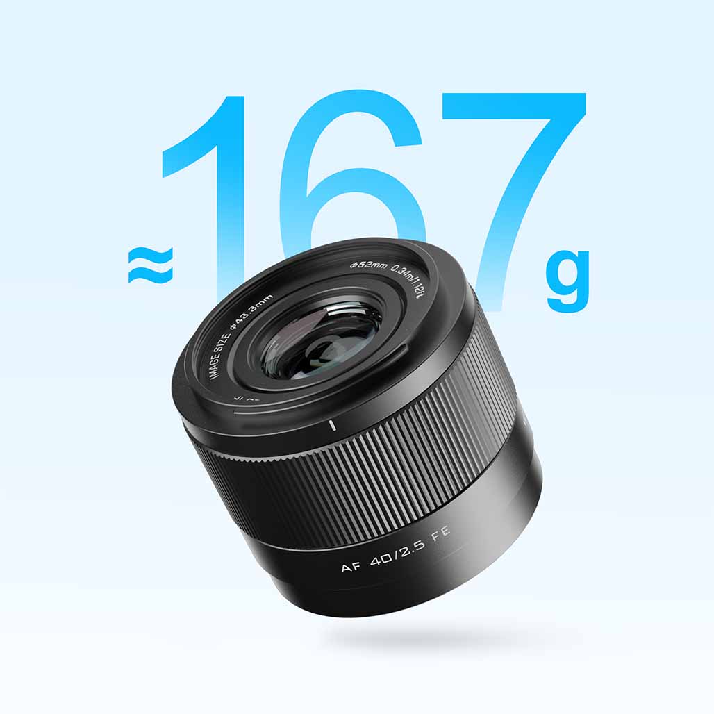 Lightweight Viltrox AF 40mm FE