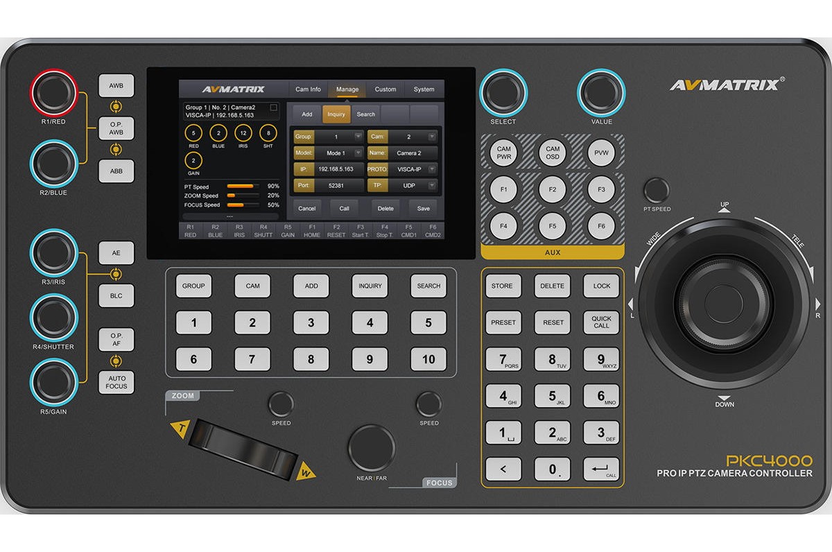 AVMATRIX PKC4000-NDI – Control surface