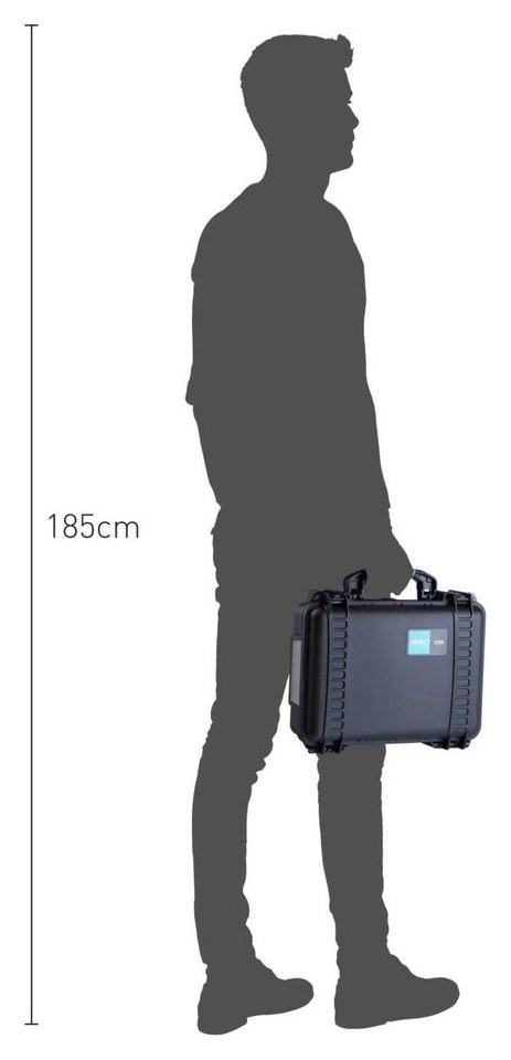 HPRC 2350 Case with Cubed Foam – Size in practice