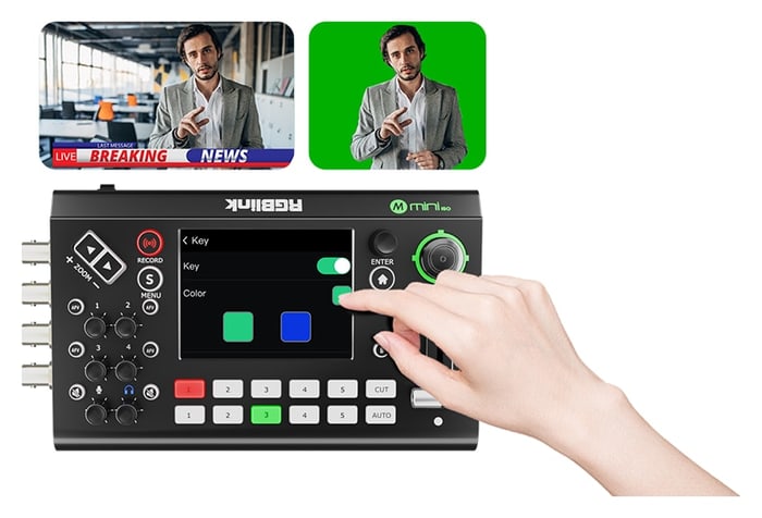 Chroma key without a computer